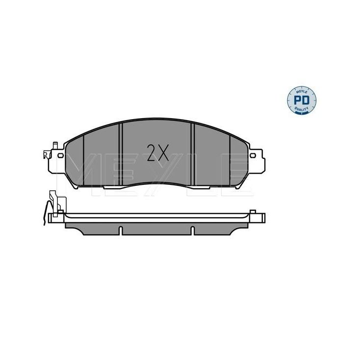 Stabdžių trinkelių rinkinys, diskinis stabdys MEYLE 025 224 3917/PD