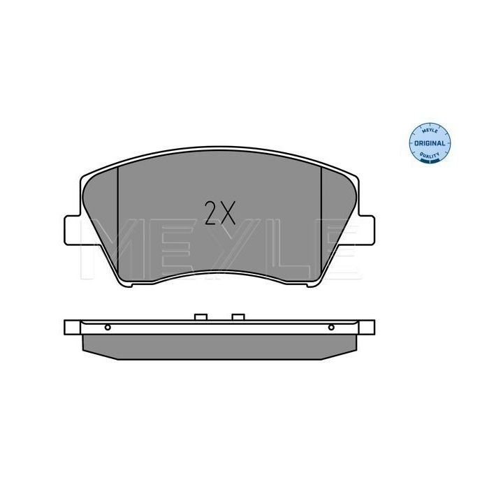 Stabdžių trinkelių rinkinys, diskinis stabdys MEYLE 025 225 1817