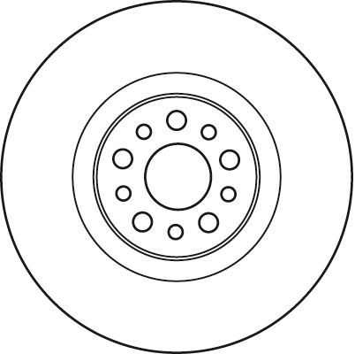 Stabdžių diskas TRW DF4904S