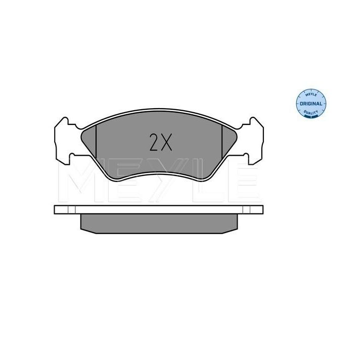 Stabdžių trinkelių rinkinys, diskinis stabdys MEYLE 025 231 0217