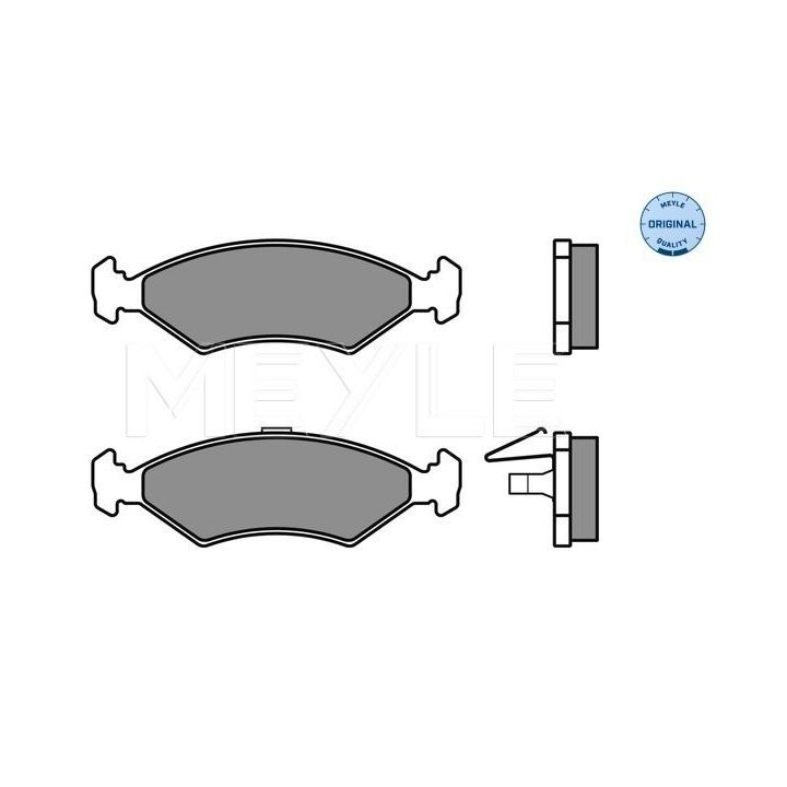Stabdžių trinkelių rinkinys, diskinis stabdys MEYLE 025 231 0315