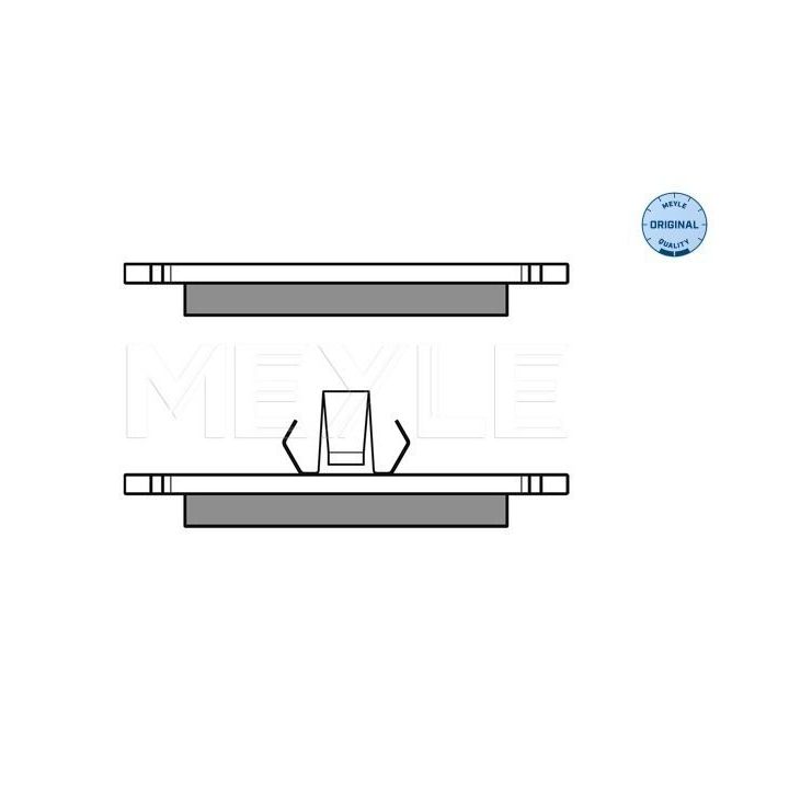 Stabdžių trinkelių rinkinys, diskinis stabdys MEYLE 025 231 0315
