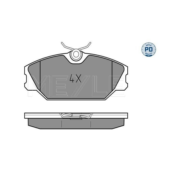 Stabdžių trinkelių rinkinys, diskinis stabdys MEYLE 025 231 7218/PD