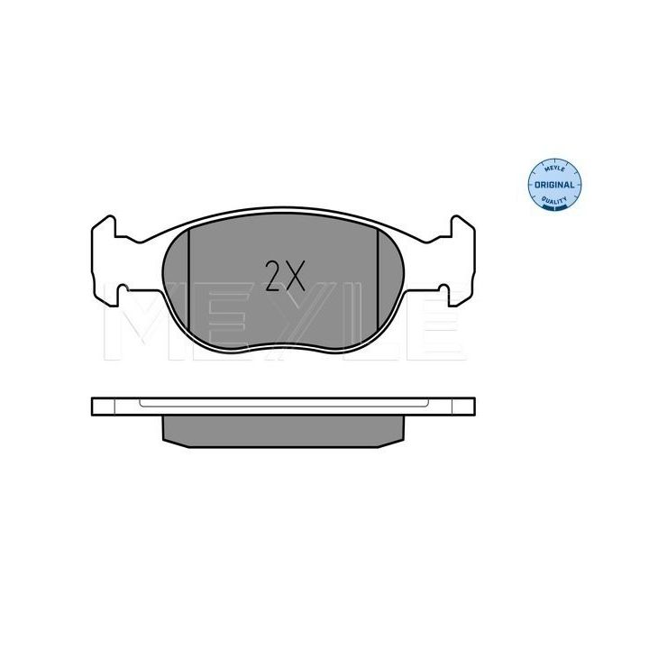 Stabdžių trinkelių rinkinys, diskinis stabdys MEYLE 025 231 8118
