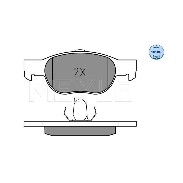 Stabdžių trinkelių rinkinys, diskinis stabdys MEYLE 025 231 8118