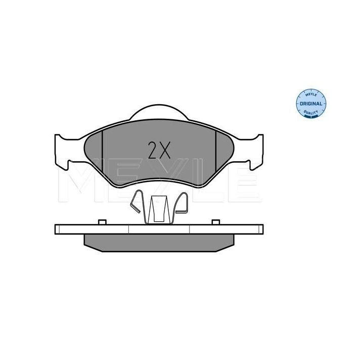 Stabdžių trinkelių rinkinys, diskinis stabdys MEYLE 025 232 0018