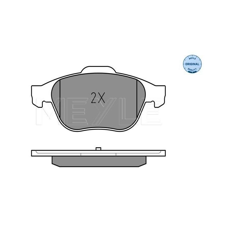 Stabdžių trinkelių rinkinys, diskinis stabdys MEYLE 025 232 4518