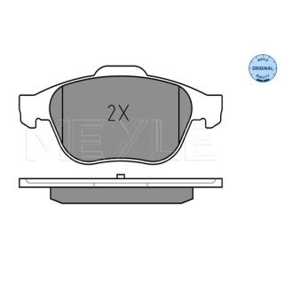 Stabdžių trinkelių rinkinys, diskinis stabdys MEYLE 025 232 4818