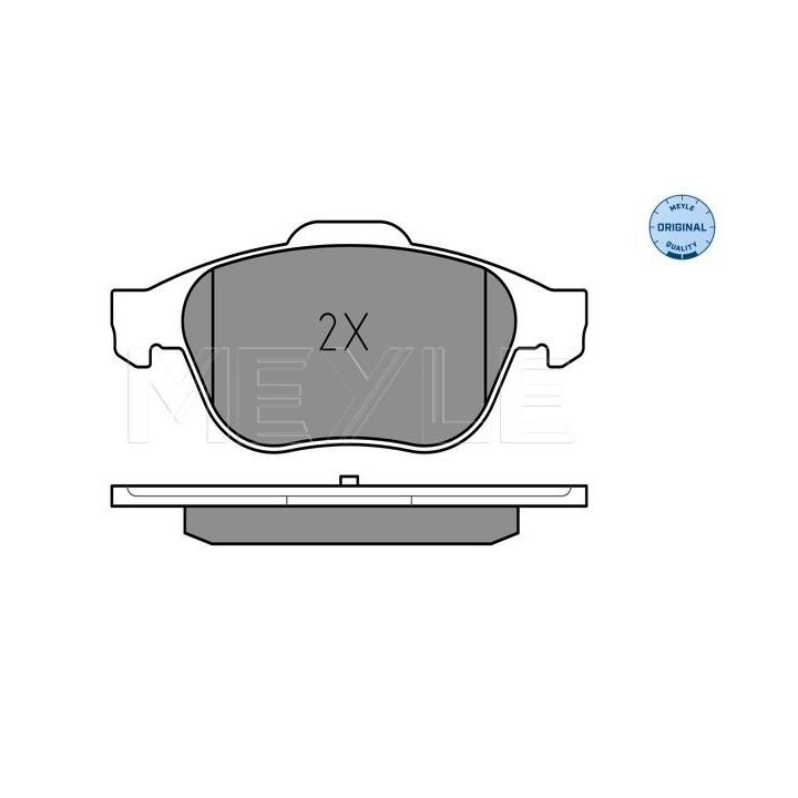 Stabdžių trinkelių rinkinys, diskinis stabdys MEYLE 025 232 4818