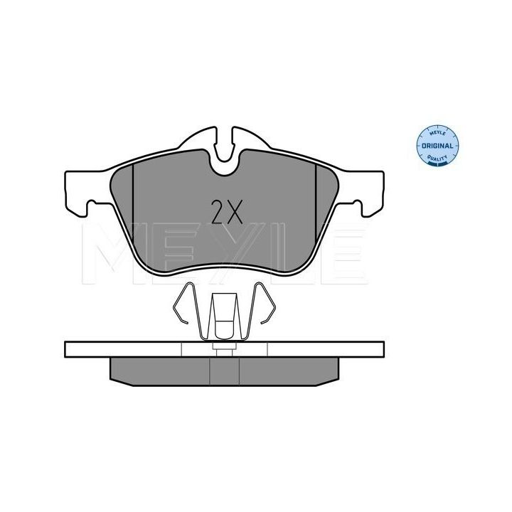 Stabdžių trinkelių rinkinys, diskinis stabdys MEYLE 025 232 8118