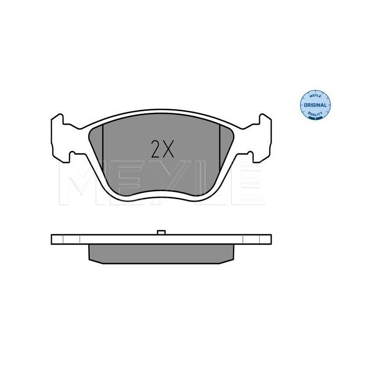 Stabdžių trinkelių rinkinys, diskinis stabdys MEYLE 025 232 8919/W