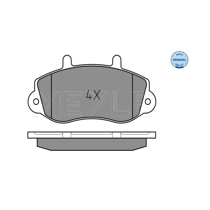 Stabdžių trinkelių rinkinys, diskinis stabdys MEYLE 025 233 0218