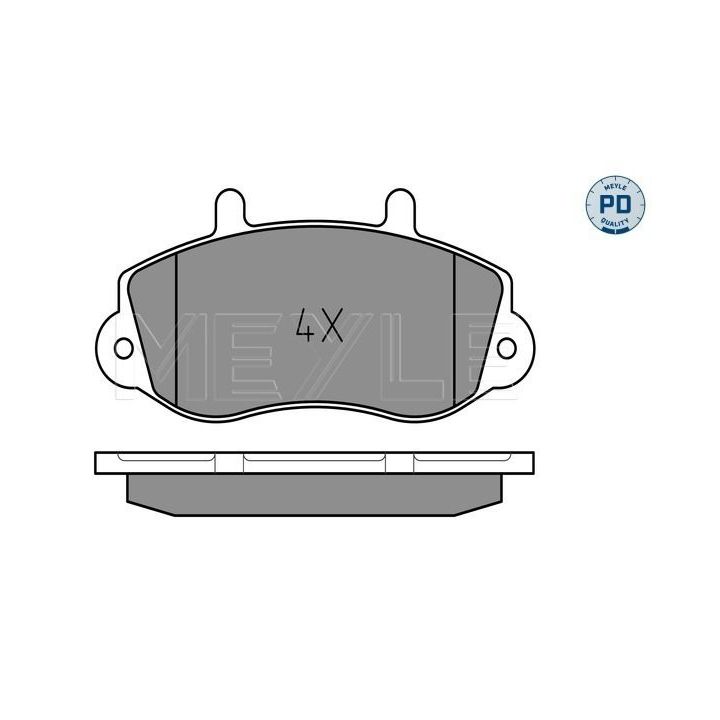 Stabdžių trinkelių rinkinys, diskinis stabdys MEYLE 025 233 0218/PD