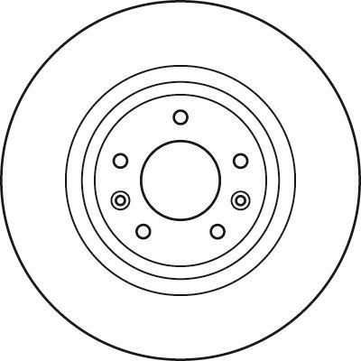 Stabdžių diskas TRW DF4970S