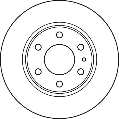 Stabdžių diskas TRW DF4988S