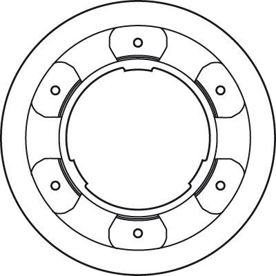 Stabdžių diskas TRW DF4993S
