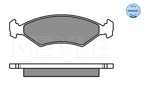 Stabdžių trinkelių rinkinys, diskinis stabdys MEYLE 025 233 8418/W