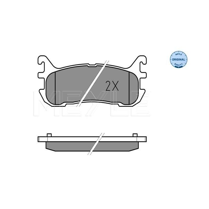 Stabdžių trinkelių rinkinys, diskinis stabdys MEYLE 025 233 8713/W