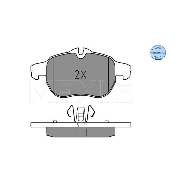 Stabdžių trinkelių rinkinys, diskinis stabdys MEYLE 025 234 0220