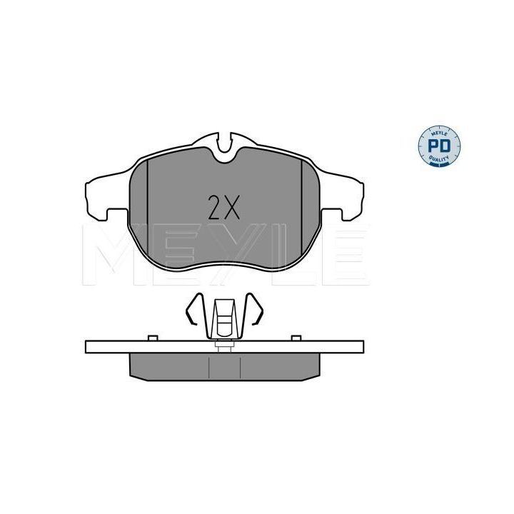 Stabdžių trinkelių rinkinys, diskinis stabdys MEYLE 025 234 0220/PD