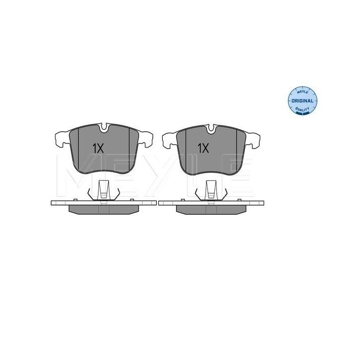 Stabdžių trinkelių rinkinys, diskinis stabdys MEYLE 025 234 0419