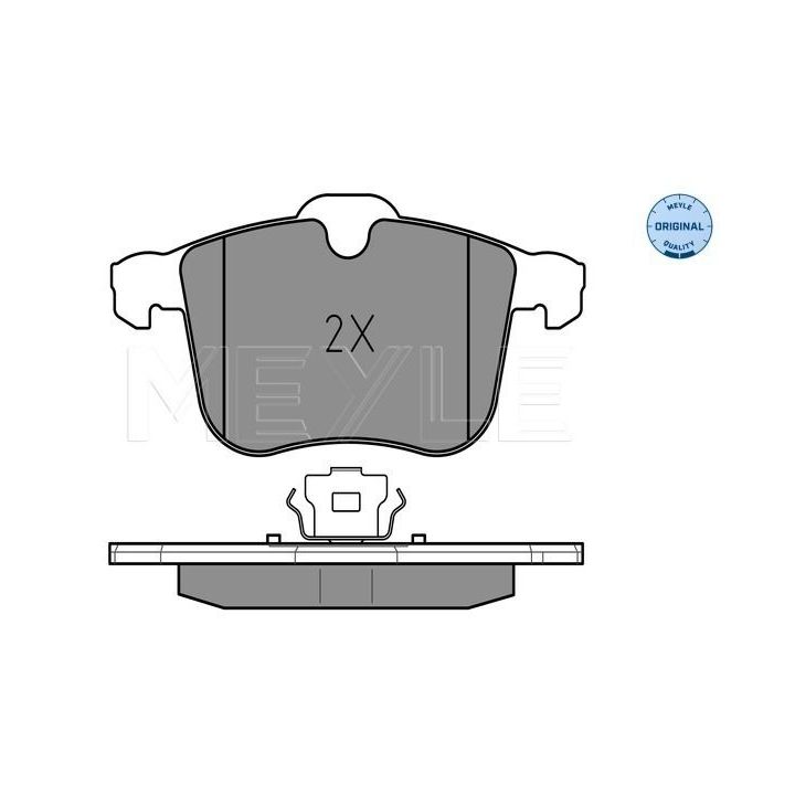 Stabdžių trinkelių rinkinys, diskinis stabdys MEYLE 025 234 0419