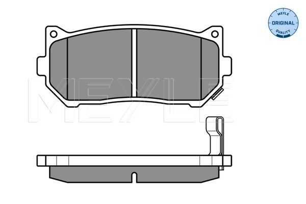 Stabdžių trinkelių rinkinys, diskinis stabdys MEYLE 025 234 5513/W