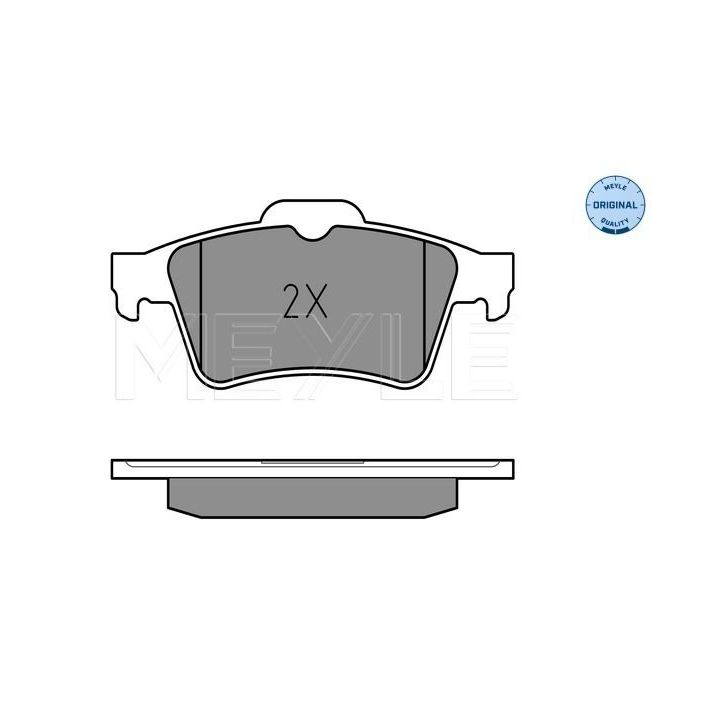 Stabdžių trinkelių rinkinys, diskinis stabdys MEYLE 025 234 8216