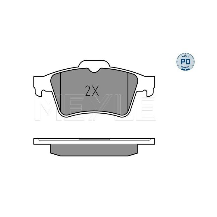 Stabdžių trinkelių rinkinys, diskinis stabdys MEYLE 025 234 8216/PD