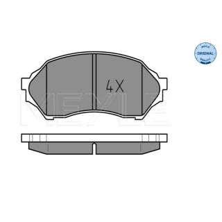 Stabdžių trinkelių rinkinys, diskinis stabdys MEYLE 025 234 9016