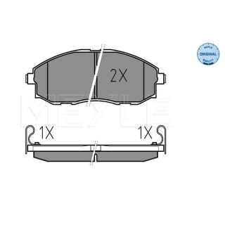Stabdžių trinkelių rinkinys, diskinis stabdys MEYLE 025 235 3617/W