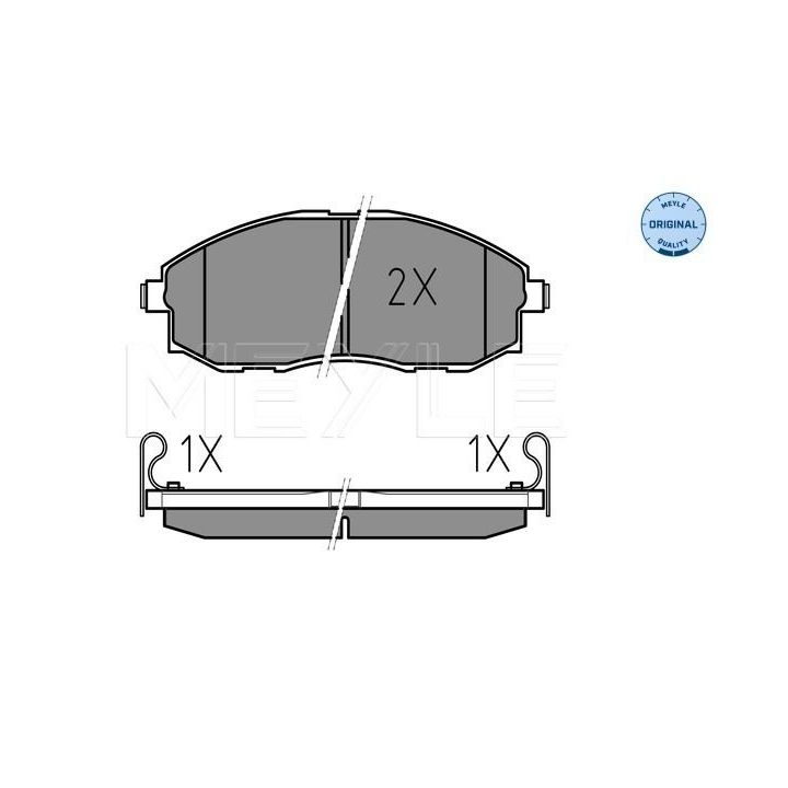 Stabdžių trinkelių rinkinys, diskinis stabdys MEYLE 025 235 3617/W