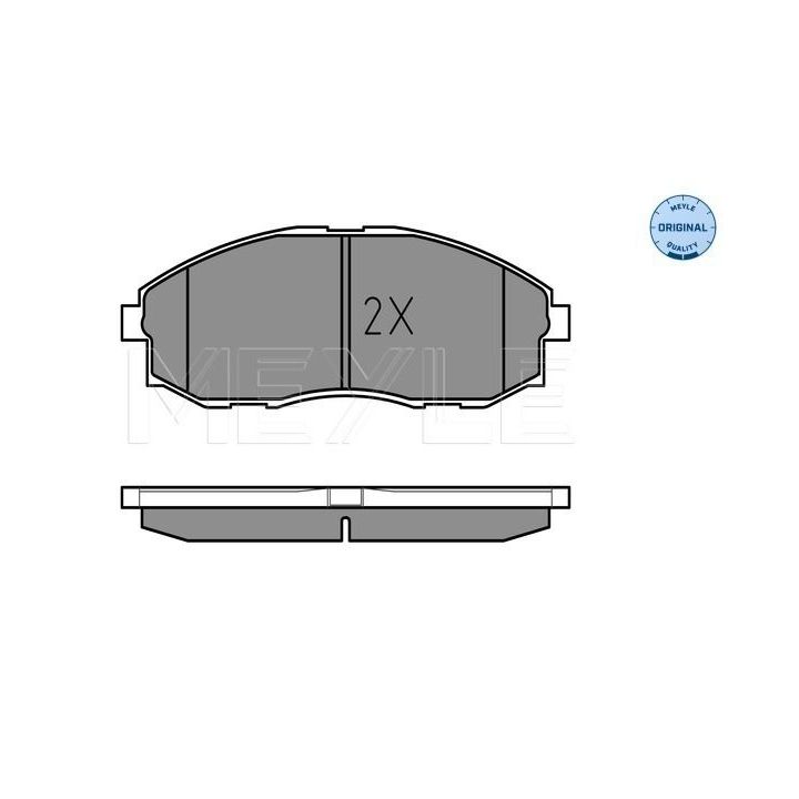Stabdžių trinkelių rinkinys, diskinis stabdys MEYLE 025 235 3617/W