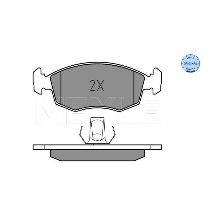 Stabdžių trinkelių rinkinys, diskinis stabdys MEYLE 025 235 5218