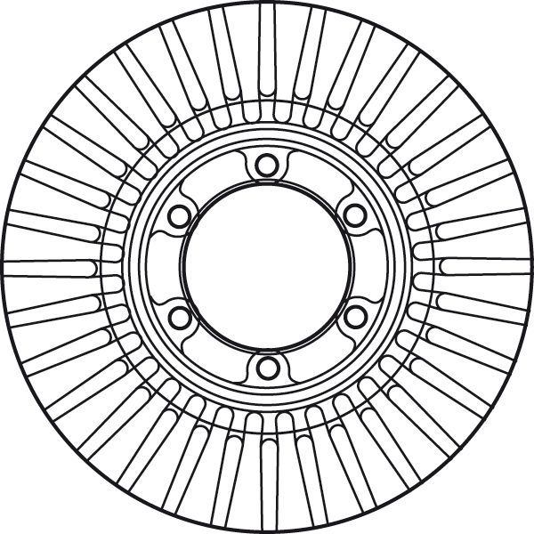 Stabdžių diskas TRW DF6007