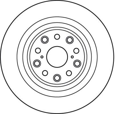 Stabdžių diskas TRW DF6038S
