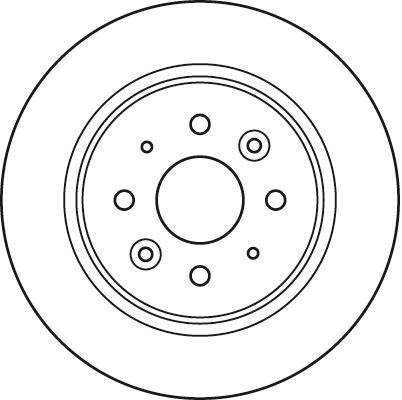 Stabdžių diskas TRW DF6055