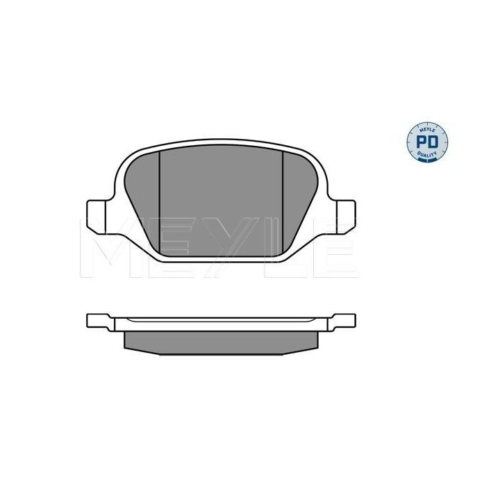 Stabdžių trinkelių rinkinys, diskinis stabdys MEYLE 025 236 0113/PD