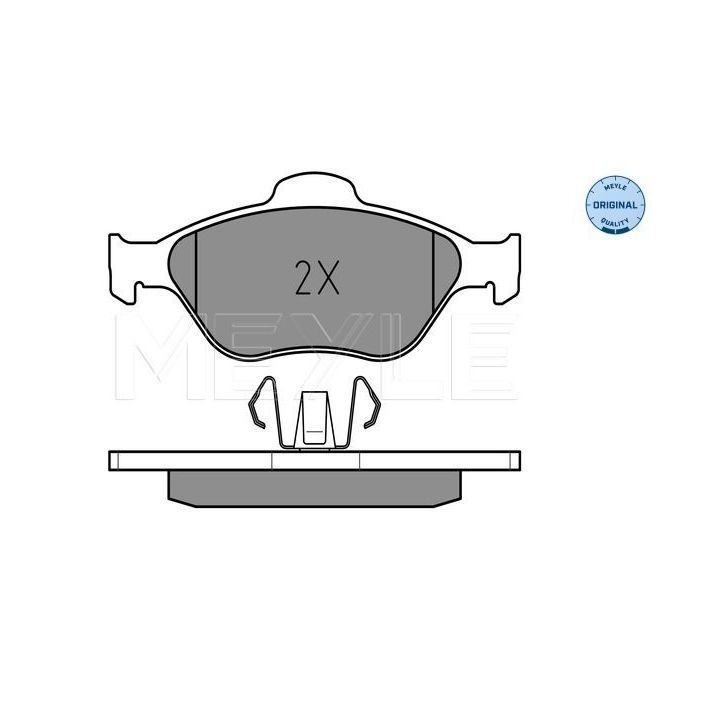 Stabdžių trinkelių rinkinys, diskinis stabdys MEYLE 025 236 0418