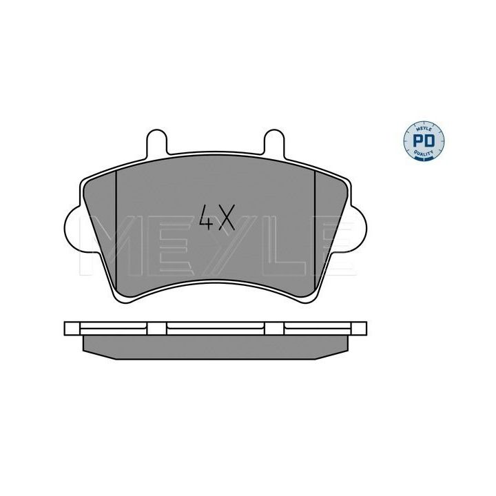 Stabdžių trinkelių rinkinys, diskinis stabdys MEYLE 025 236 1318/PD