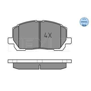Stabdžių trinkelių rinkinys, diskinis stabdys MEYLE 025 237 0317/W