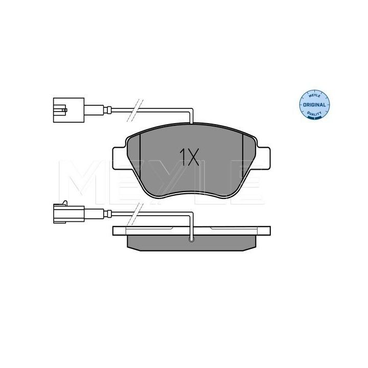 Stabdžių trinkelių rinkinys, diskinis stabdys MEYLE 025 237 0517/W