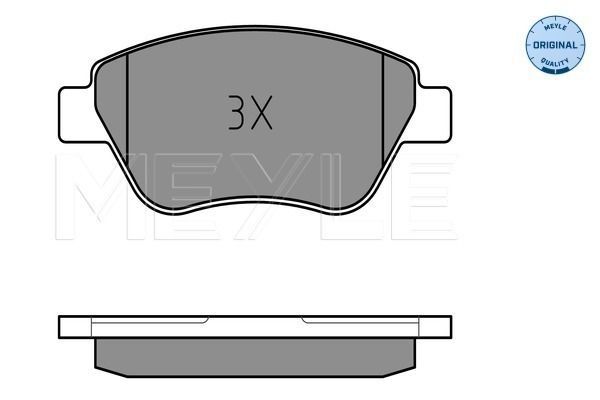 Stabdžių trinkelių rinkinys, diskinis stabdys MEYLE 025 237 0517/W