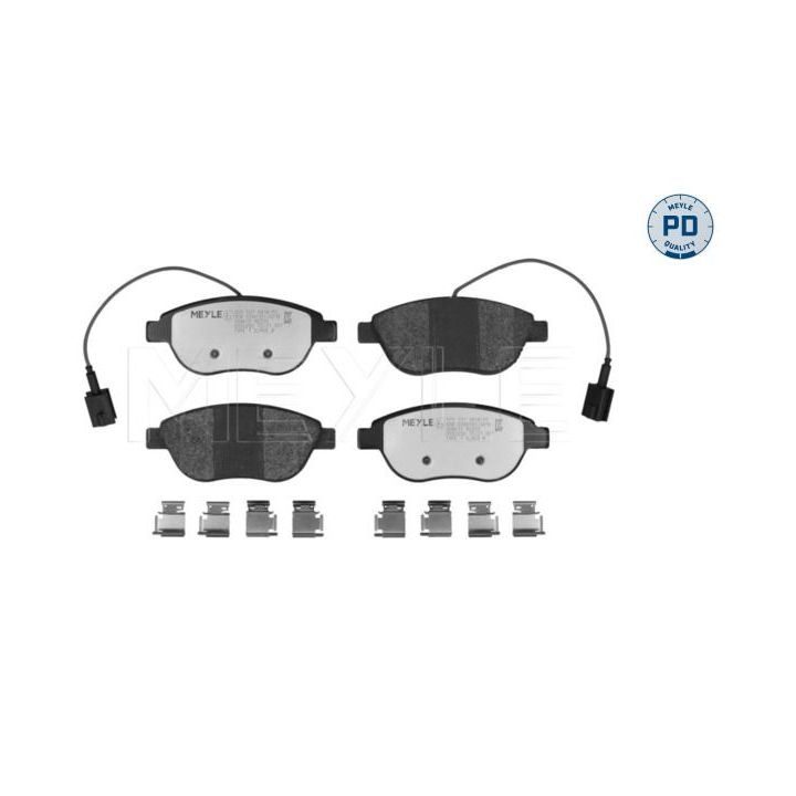 Stabdžių trinkelių rinkinys, diskinis stabdys MEYLE 025 237 0918/PD