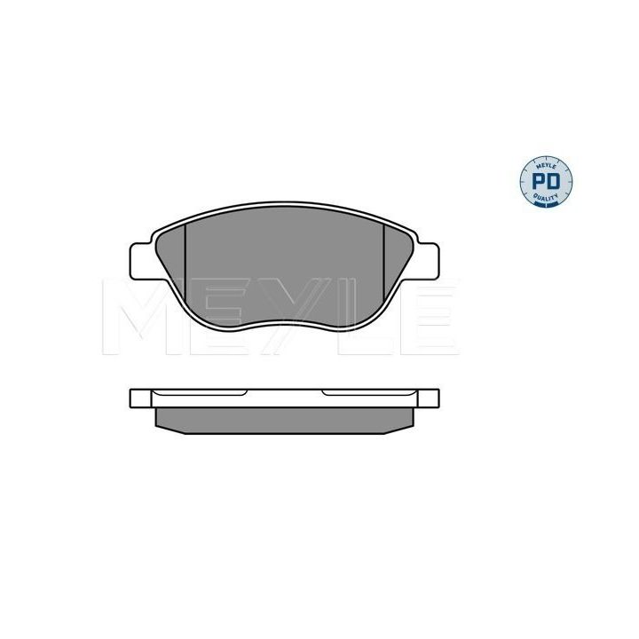 Stabdžių trinkelių rinkinys, diskinis stabdys MEYLE 025 237 0919/PD