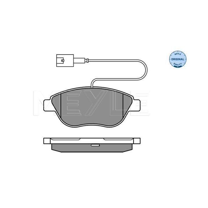 Stabdžių trinkelių rinkinys, diskinis stabdys MEYLE 025 237 0919/W