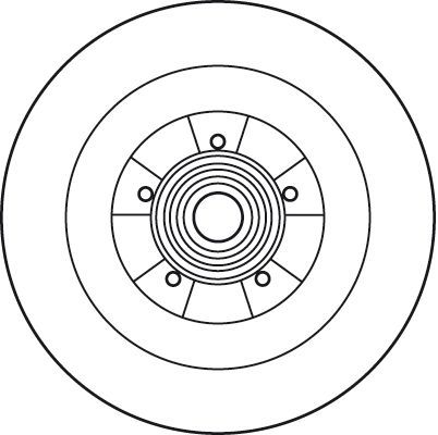 Stabdžių diskas TRW DF6126BS