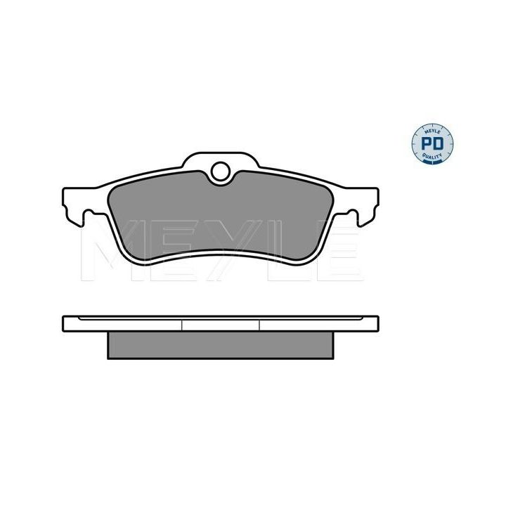 Stabdžių trinkelių rinkinys, diskinis stabdys MEYLE 025 237 1616/PD
