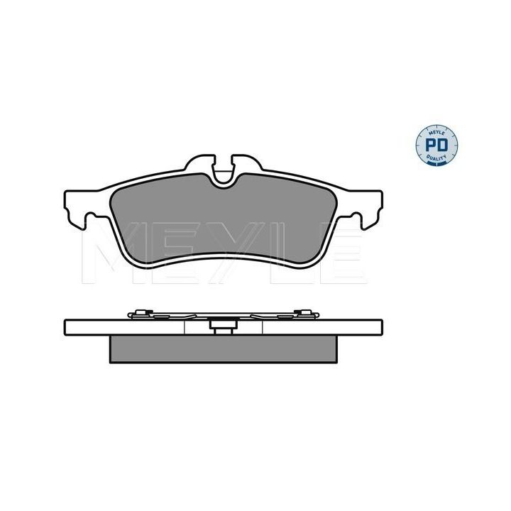 Stabdžių trinkelių rinkinys, diskinis stabdys MEYLE 025 237 1616/PD