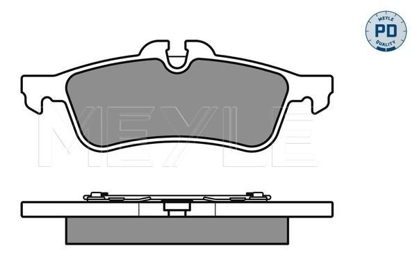 Stabdžių trinkelių rinkinys, diskinis stabdys MEYLE 025 237 1616/PD
